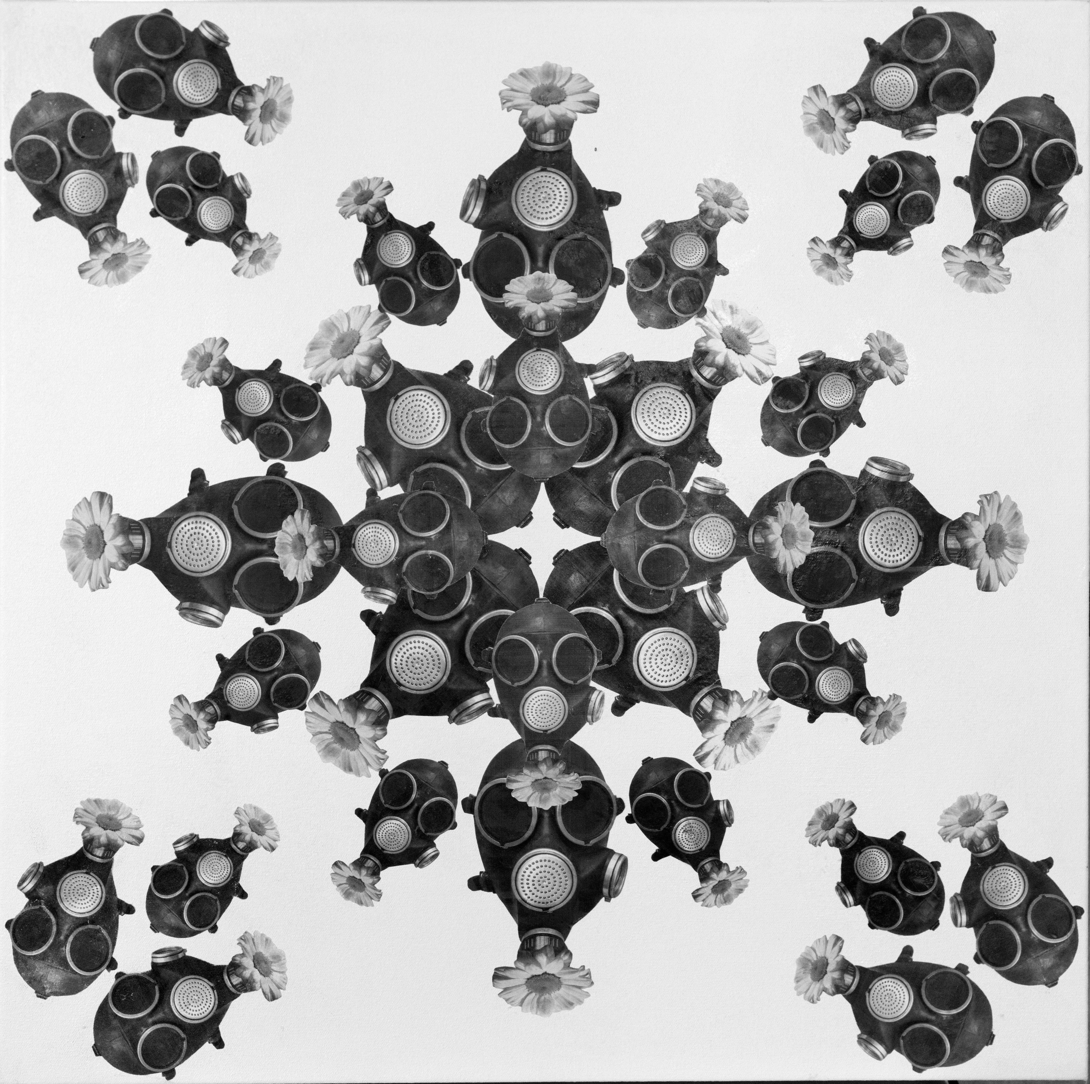 "Mandala del respiro #3" 24" x 24" pollici di Tetiana Kalivoshko