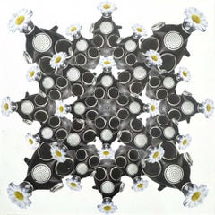 "Mandala del respiro #5" 16" x 16" pollici di Tetiana Kalivoshko