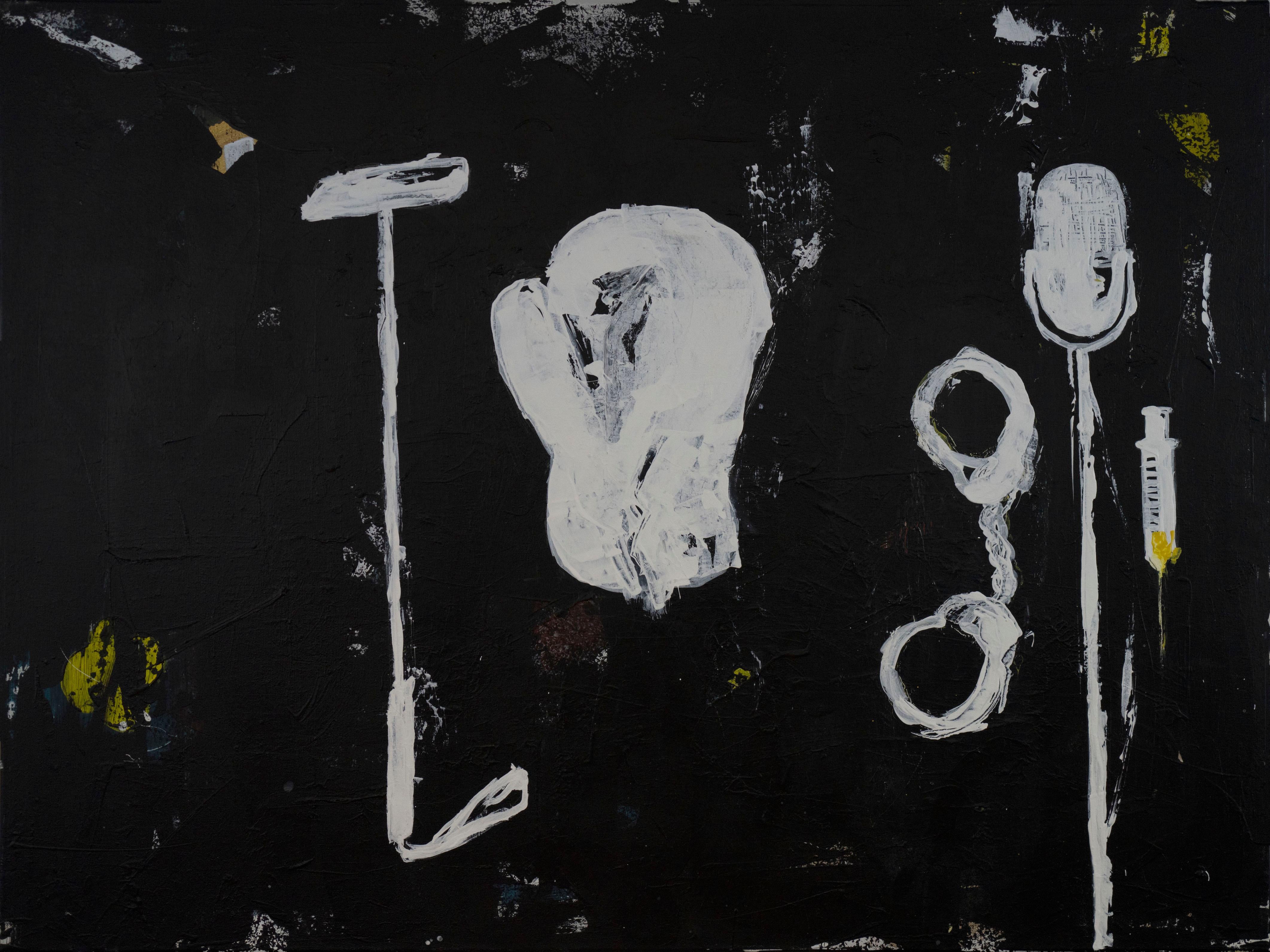 "Scelta di chi essere" Pittura astratta 30" x 40" pollici di Tetiana Kalivoshko