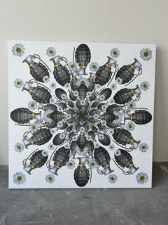 "Explosion Mandala #2" 48" x 48" inch by Tetiana Kalivoshko