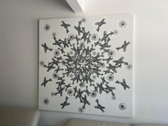 "Free Flight Mandala #3" 48" x 48" inch by Tetiana Kalivoshko