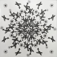 "Free Flight Mandala #3" 48" x 48" inch by Tetiana Kalivoshko