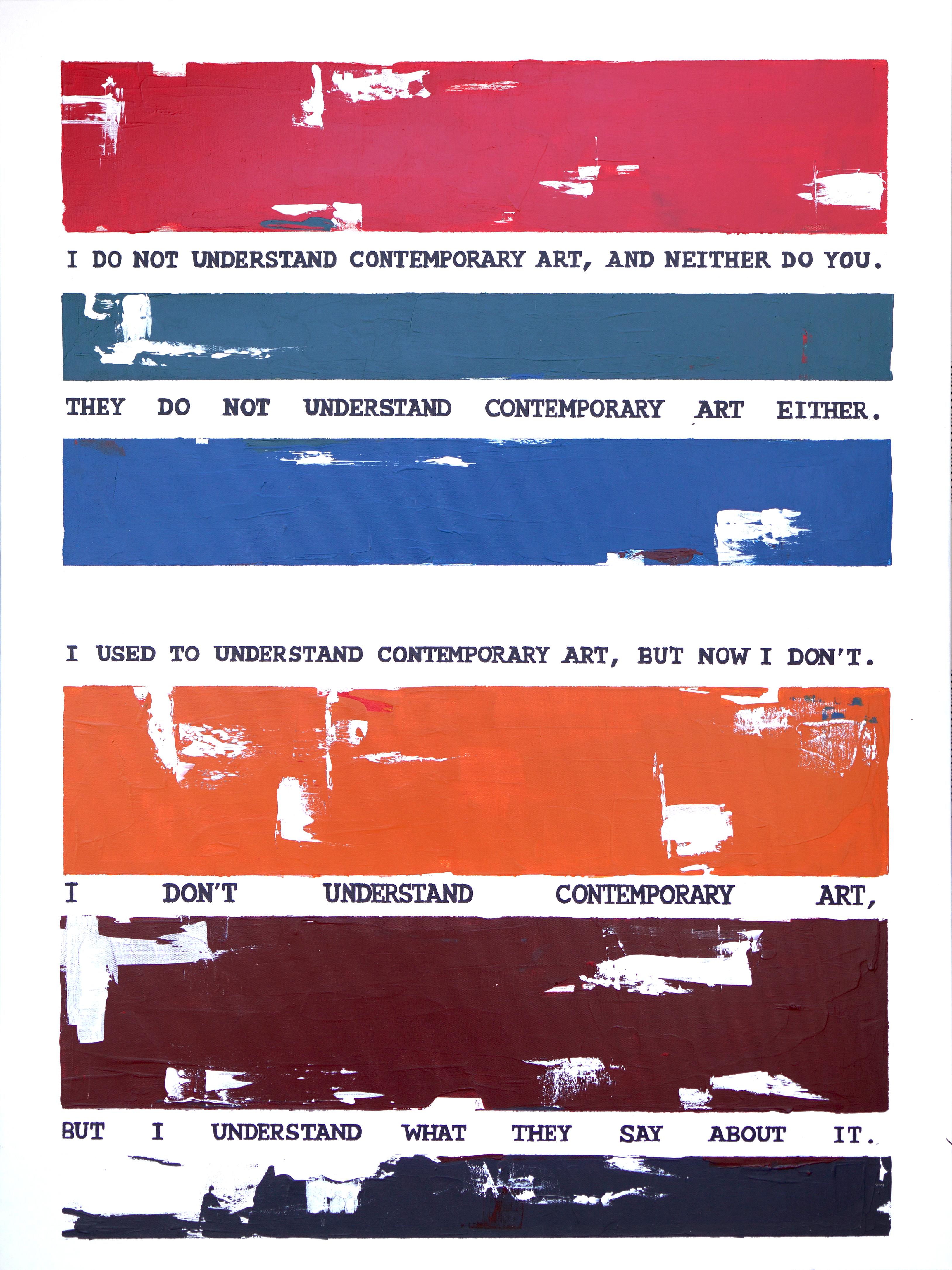 Pittura "Art Line Overheard at Art Base" 48 x 36 in di Tetiana Kalivoshko