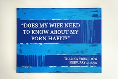 Pittura "Porn Habit" 36 x 48 pollici di Tetiana Kalivoshko