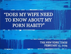 "Porn Habit" Painting 36 x 48 in by Tetiana Kalivoshko