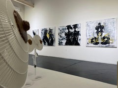 "The right to choose..." Abstract Painting 50" x 63" inch by Tetiana Kalivoshko