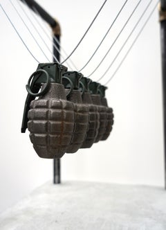 "Cradle of Consequences" Sculpture 21" x 23" x 15" inch by Tetiana Kalivoshko