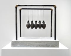 "Cradle of Consequences" Sculpture 21" x 23" x 15" inch by Tetiana Kalivoshko