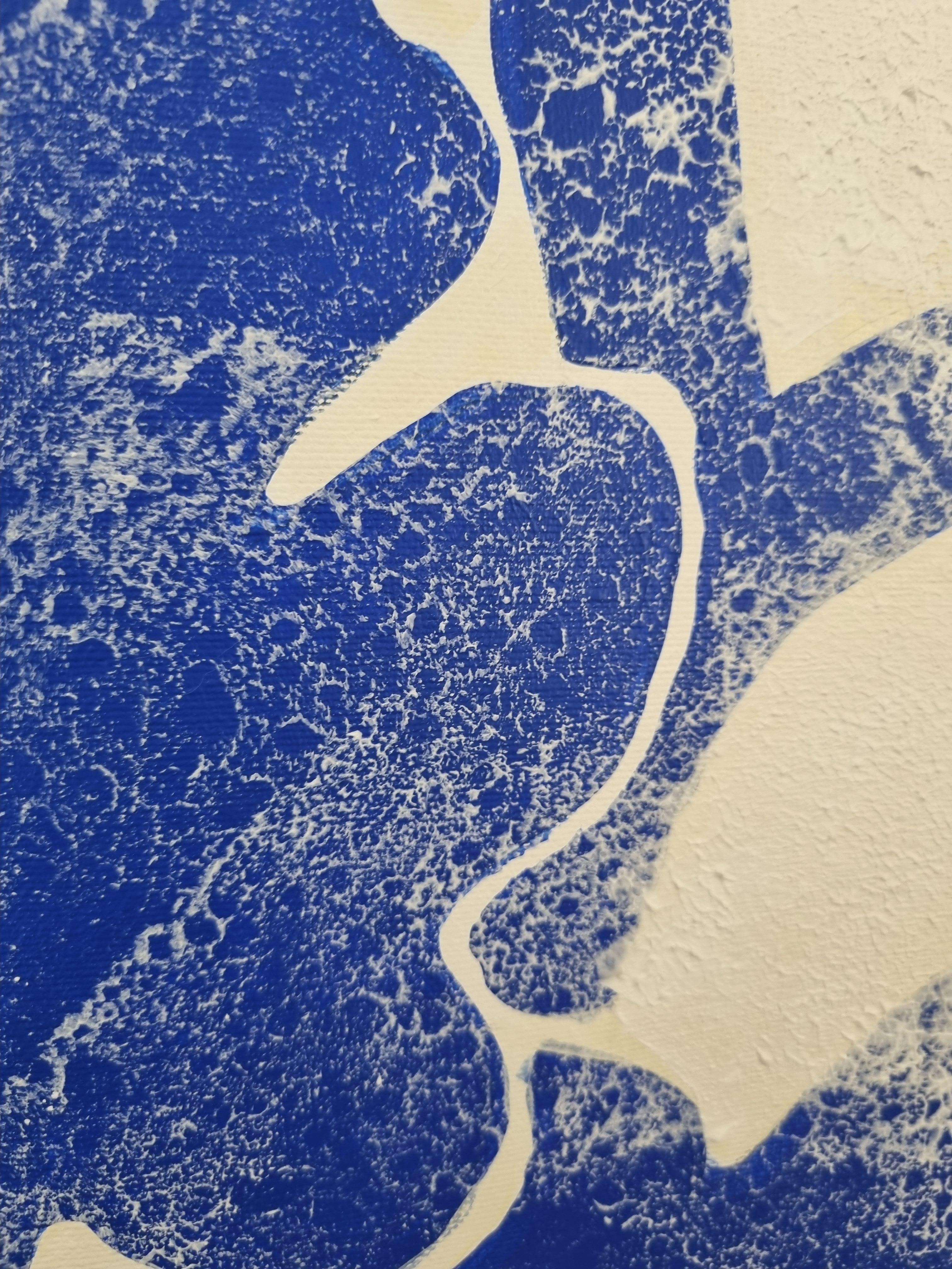 Bleu Fig 1 - Contemporain Painting par Tetiana Khlivenko