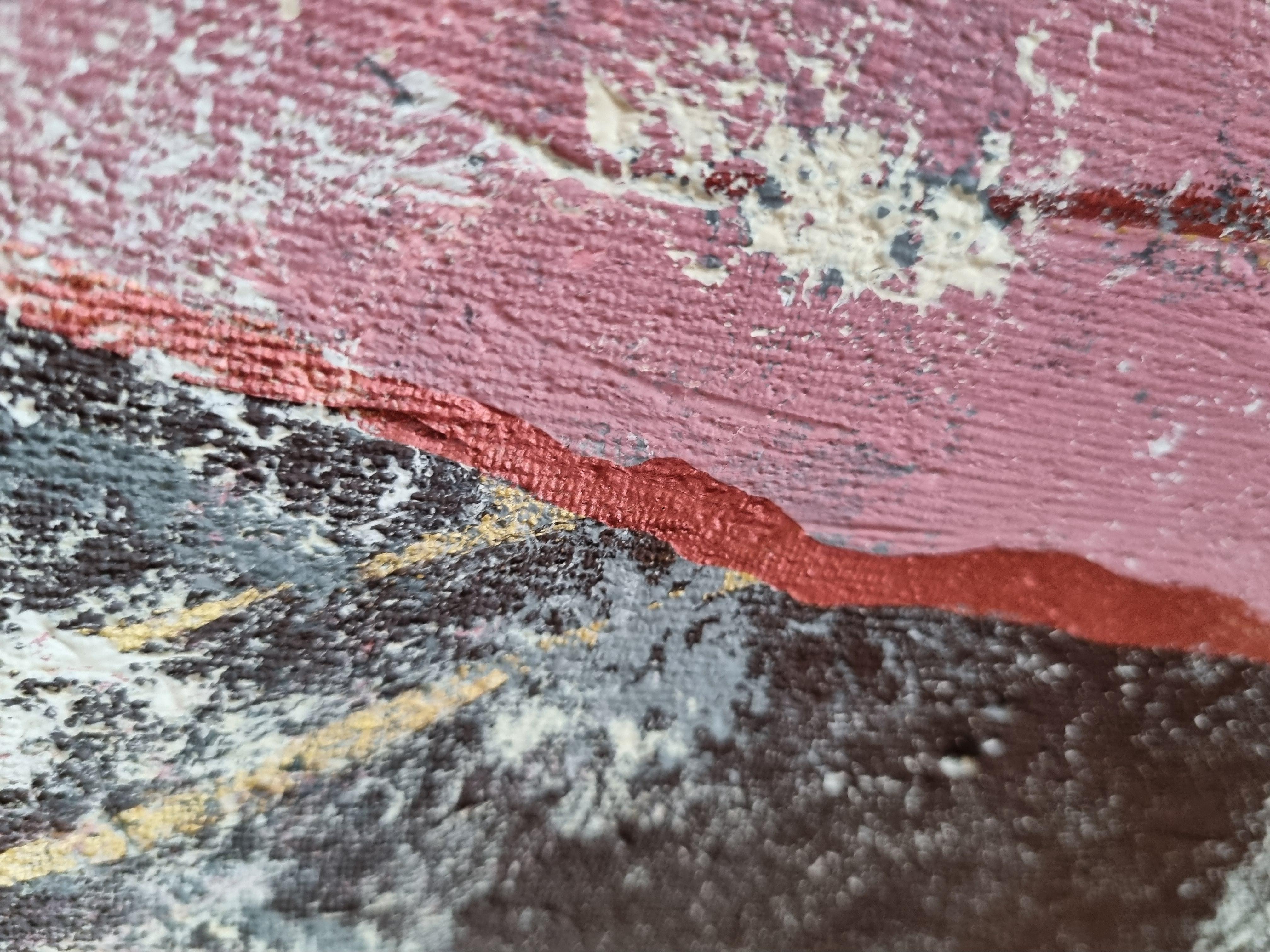 Expirer - Gris Figurative Painting par Tetiana Khlivenko