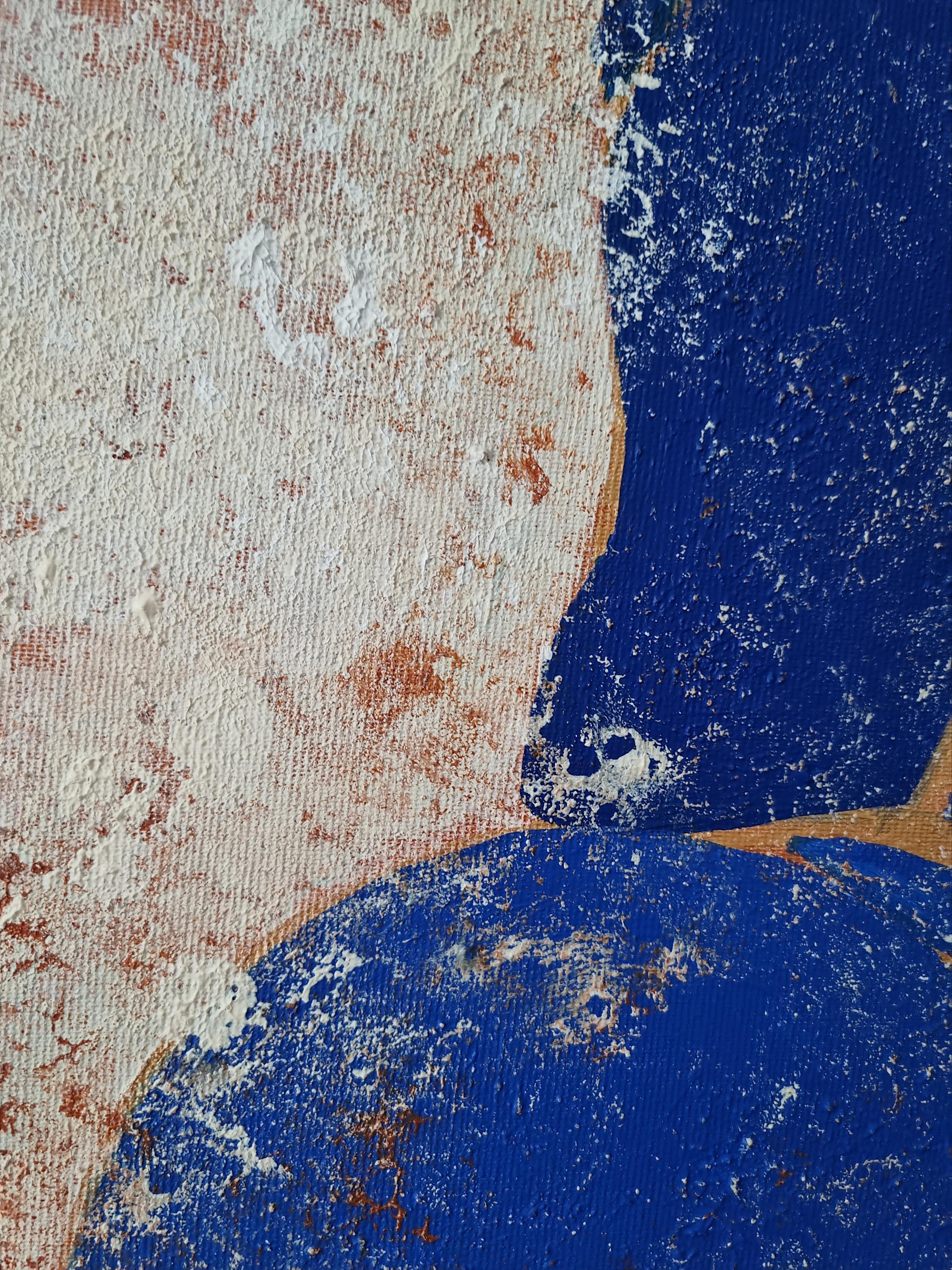 Guest from the Futur - Contemporary Painting by Tetiana Khlivenko