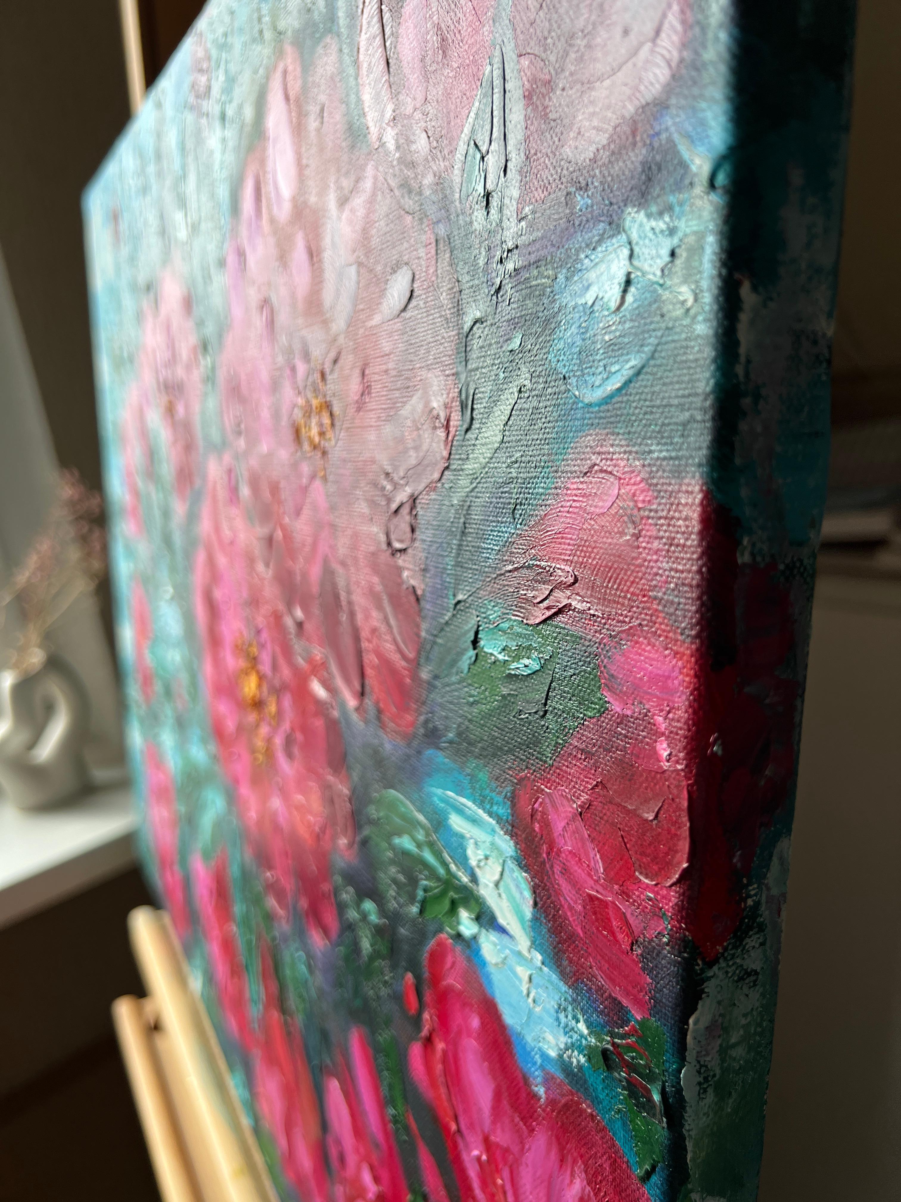 Crimson Roses.  Original painting For Sale 11