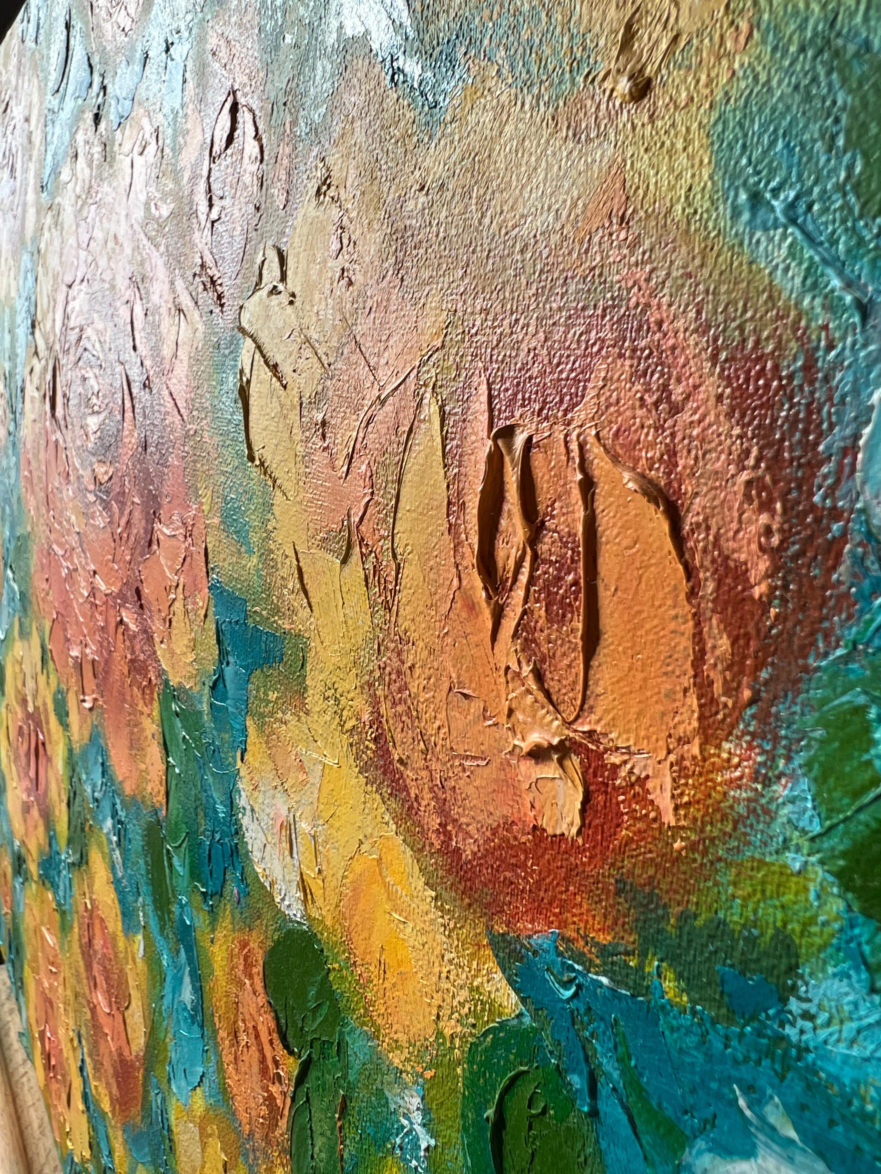 Yellow Roses. Original painting For Sale 6