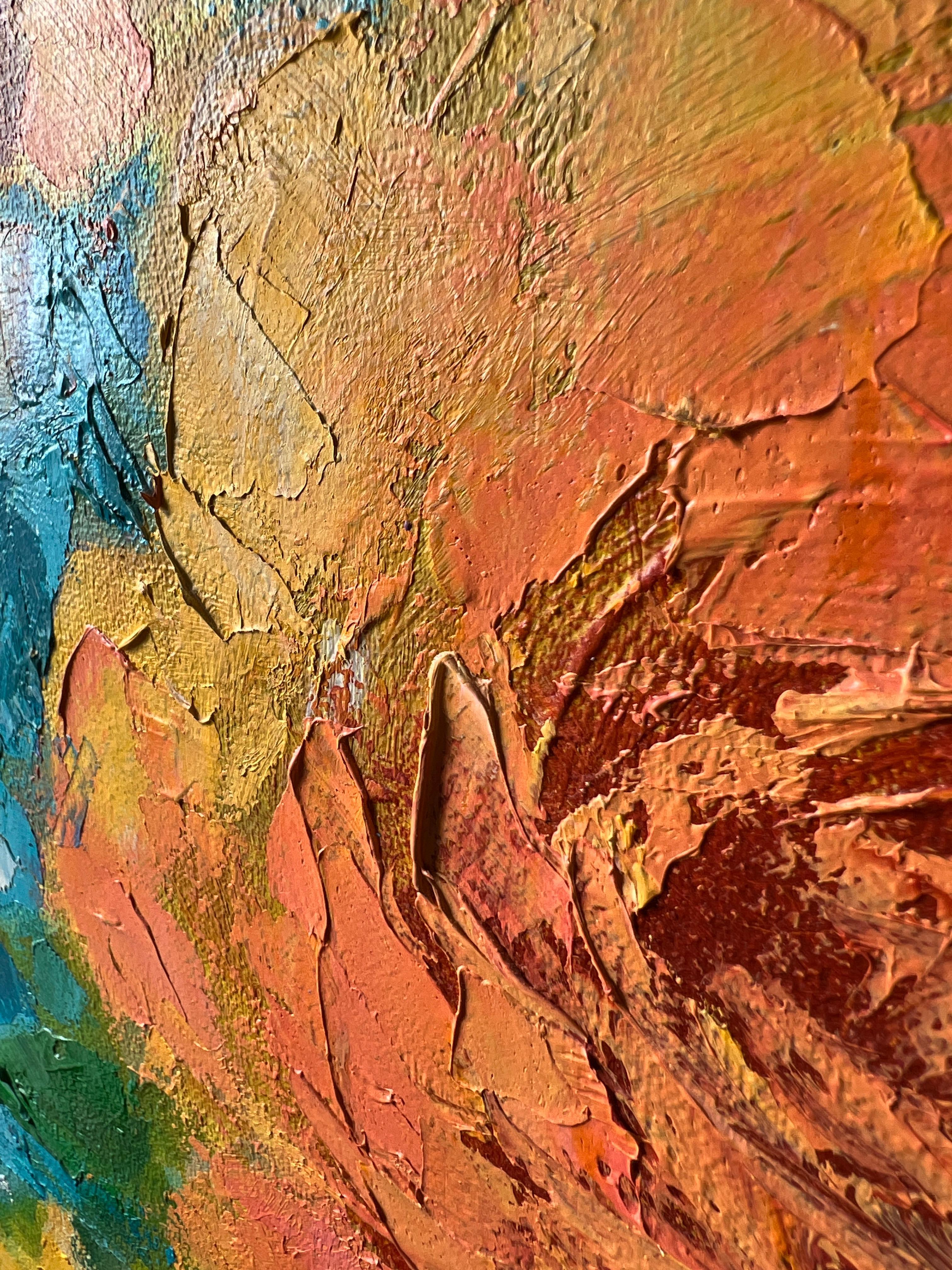 Yellow Roses. Original painting For Sale 4
