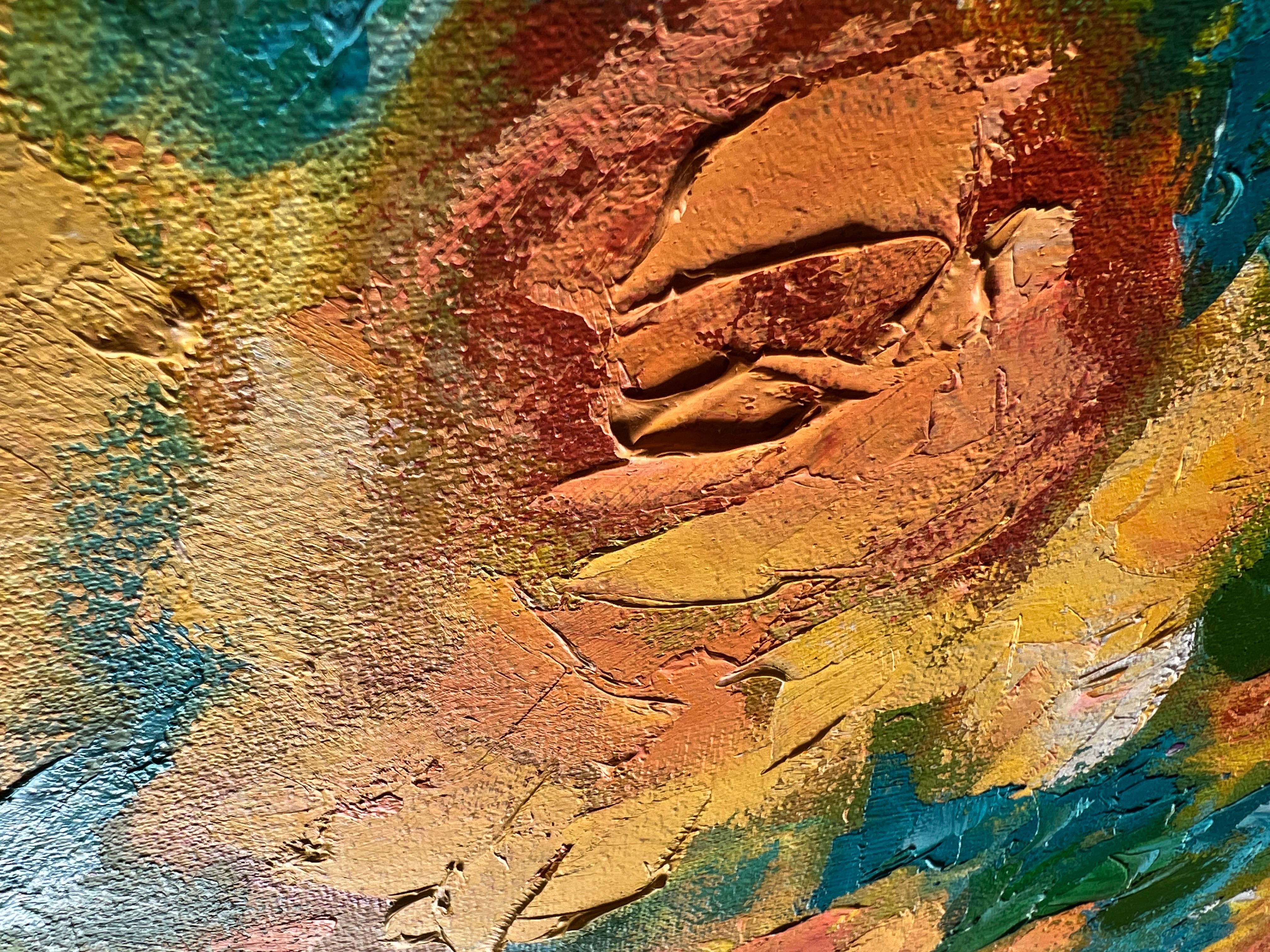Yellow Roses. Original painting For Sale 5