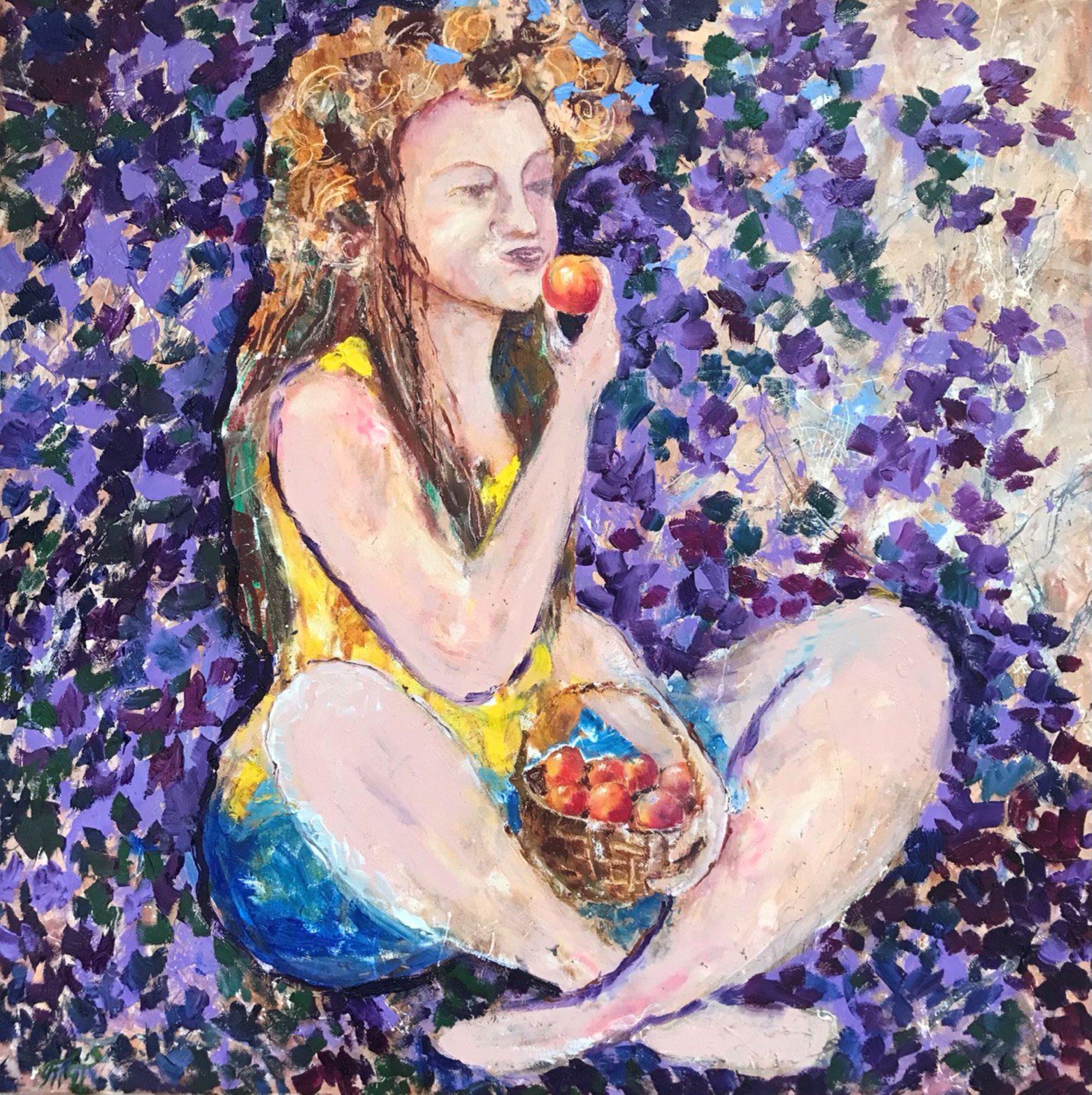 Figurative Painting di Tetiana Pchelnykova - La mela della speranza