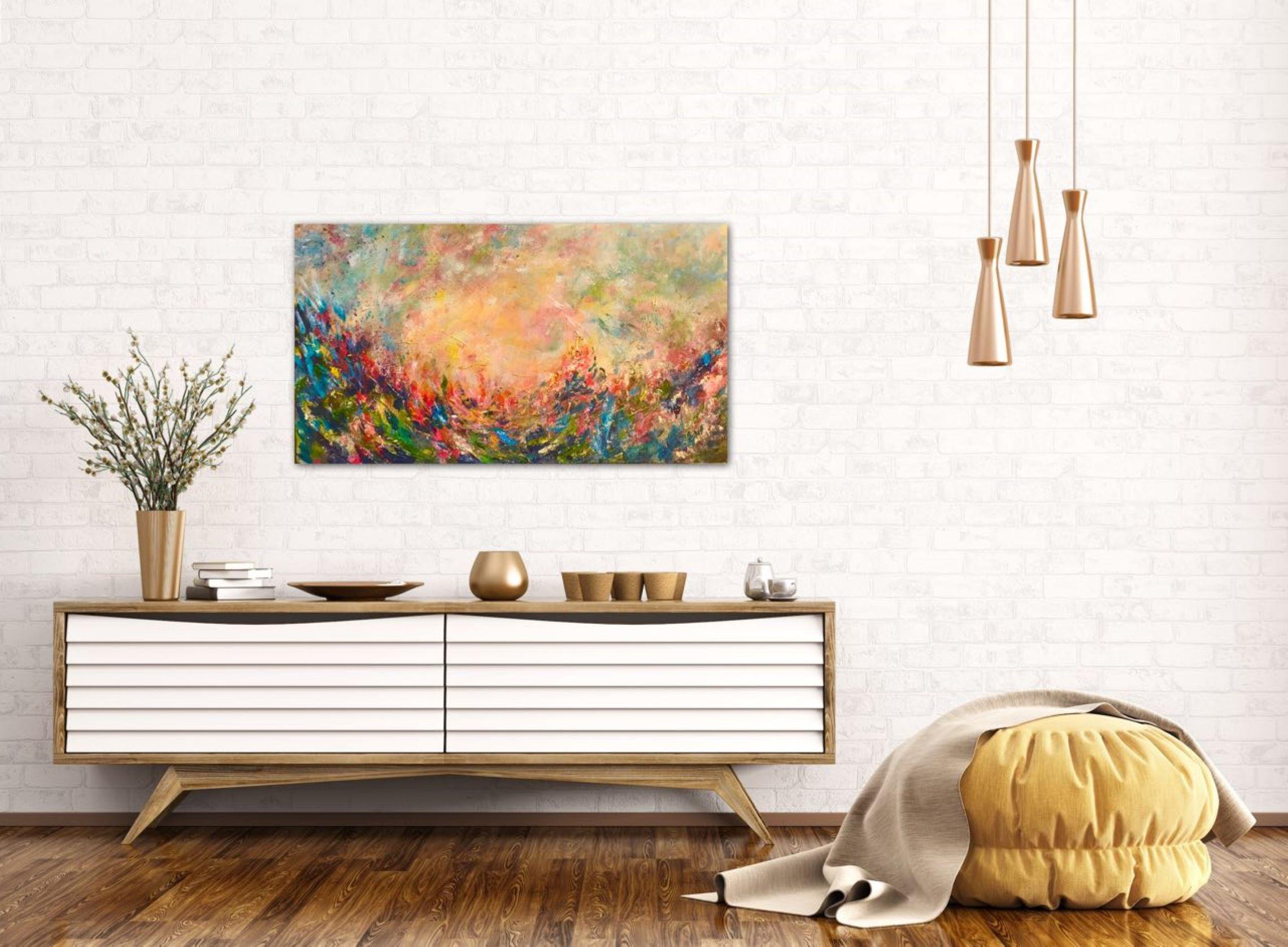 Blühender Horizont – Painting von Tetiana Pchelnykova