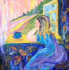 Dreams by the window, original artwork by Tetiana Pchelnykova