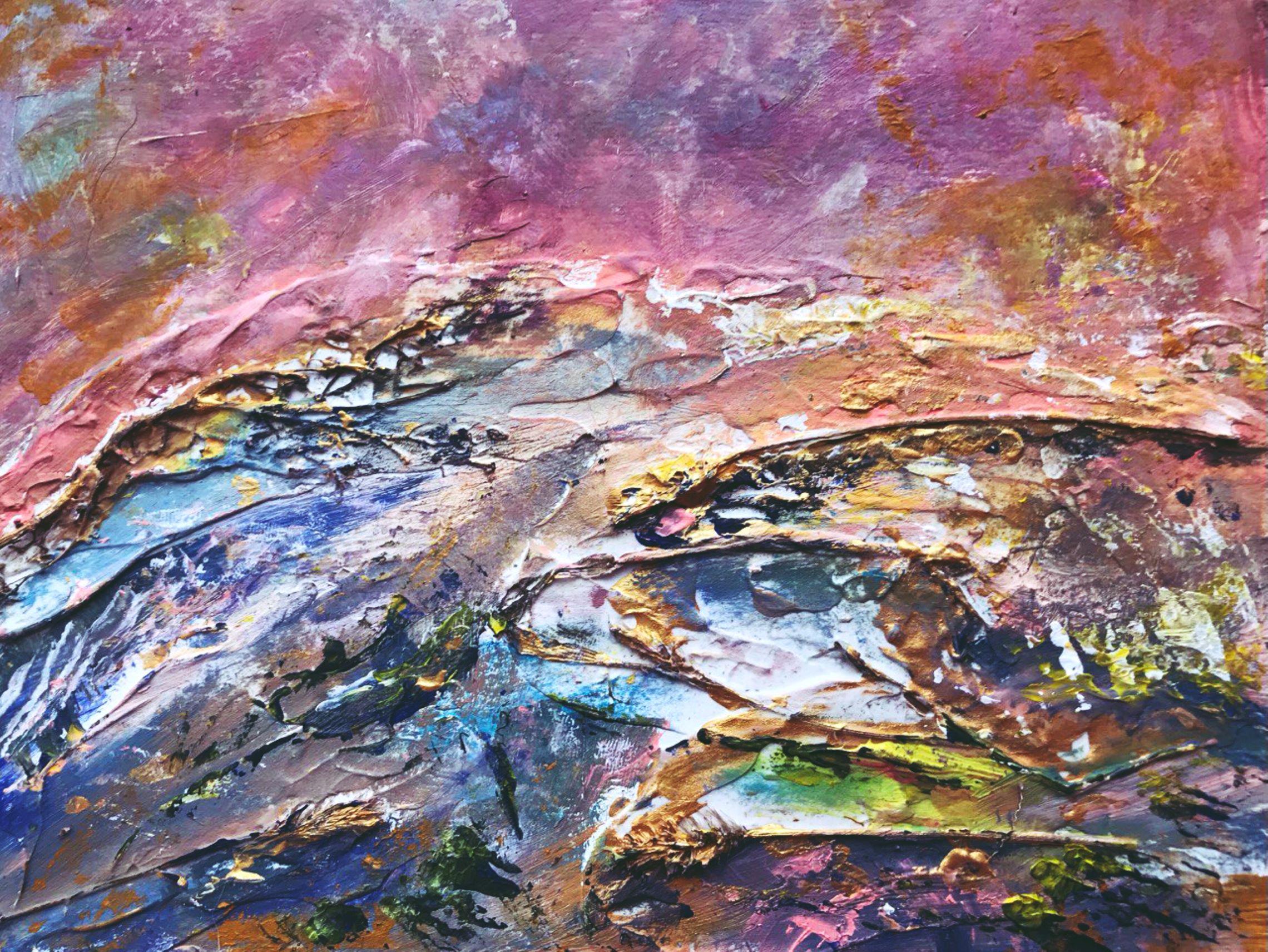 Tetiana Pchelnykova Abstract Painting - Fields of Serenity