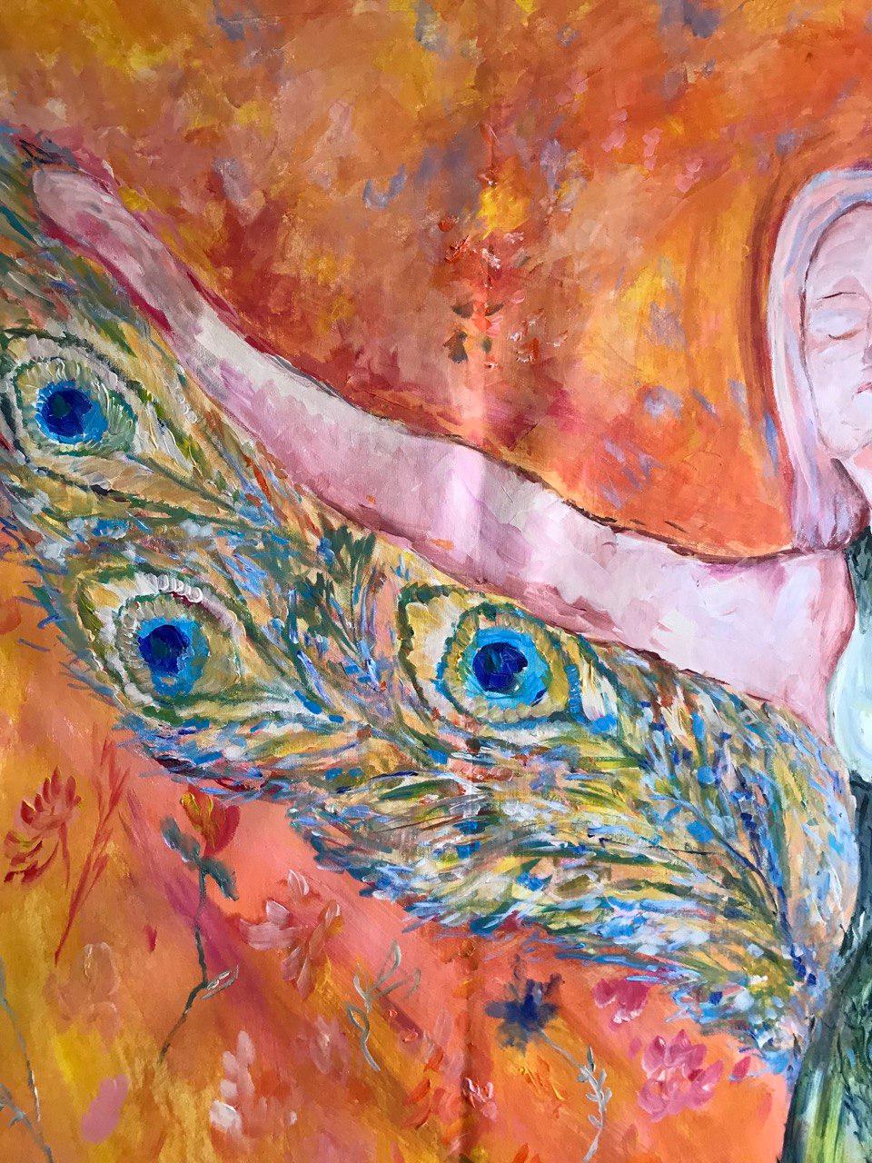 Free and blooming - wings of freedom original painting by Tetiana Pchelnykova For Sale 9
