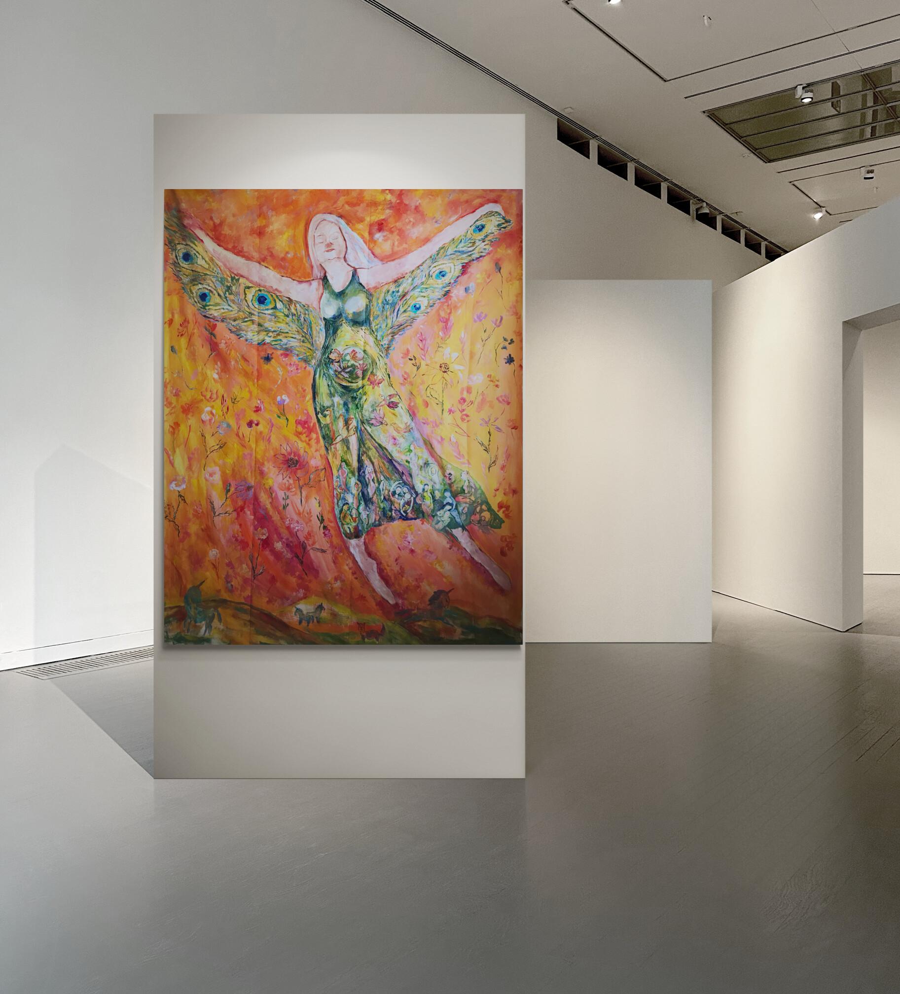 Free and blooming - wings of freedom original painting by Tetiana Pchelnykova For Sale 10