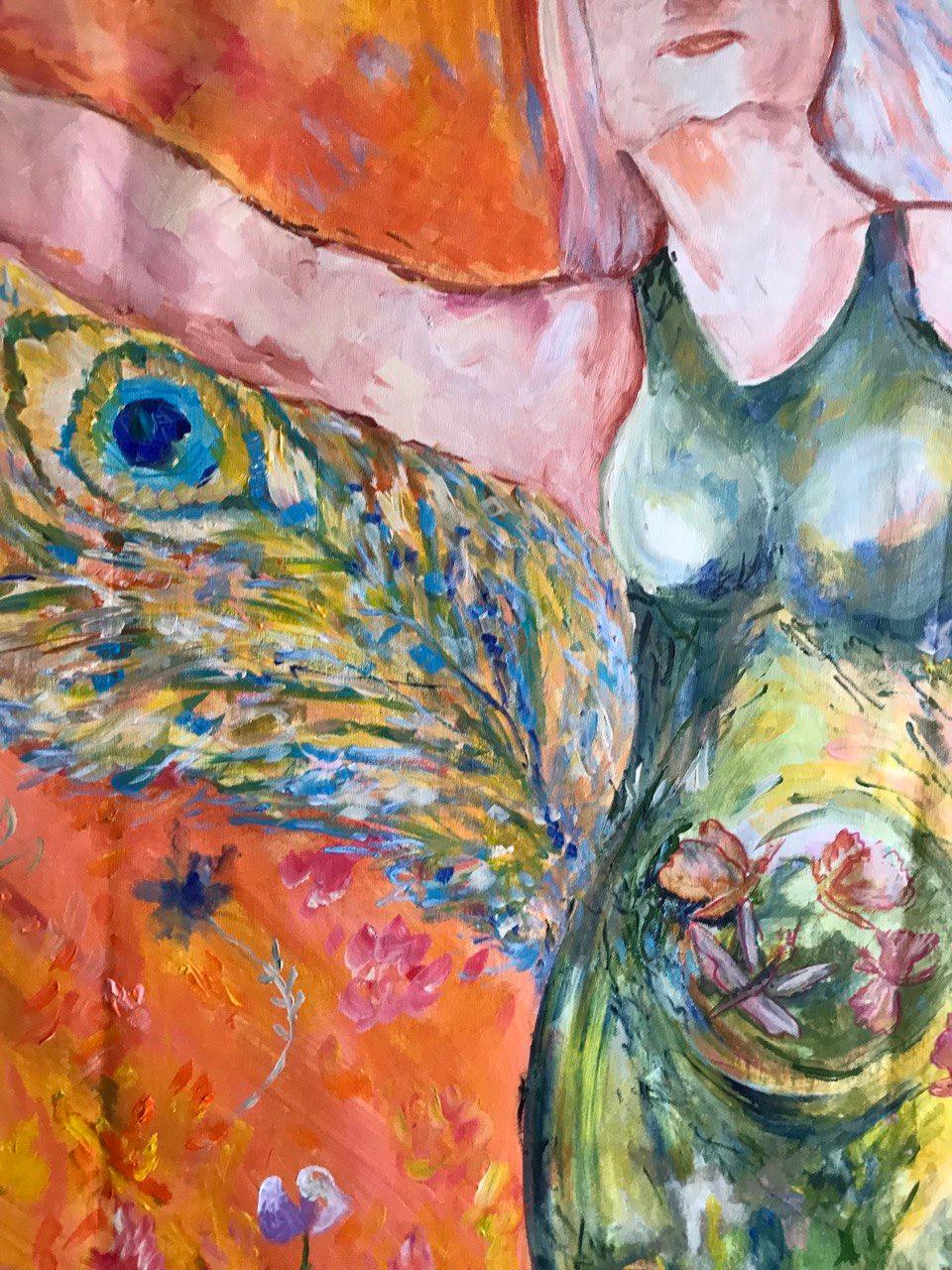 Free and blooming - wings of freedom original painting by Tetiana Pchelnykova For Sale 5