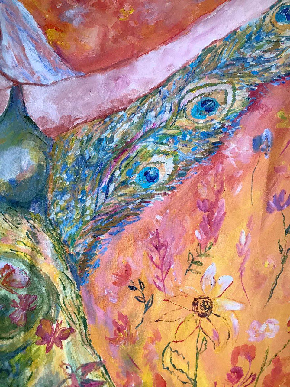 Free and blooming - wings of freedom original painting by Tetiana Pchelnykova For Sale 7