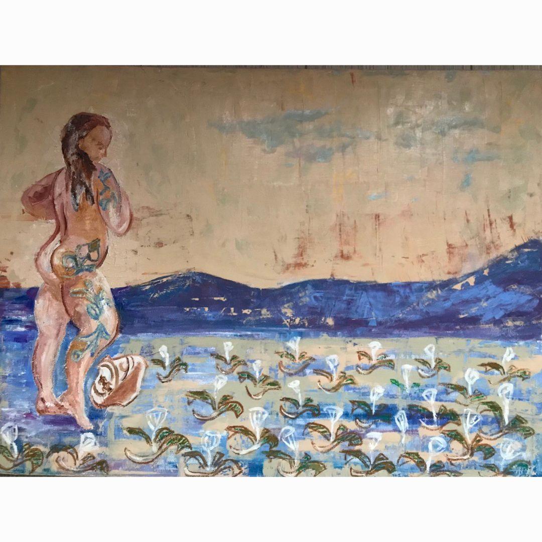 Tetiana Pchelnykova Nude Painting - Free Steppe: Taurian Sails