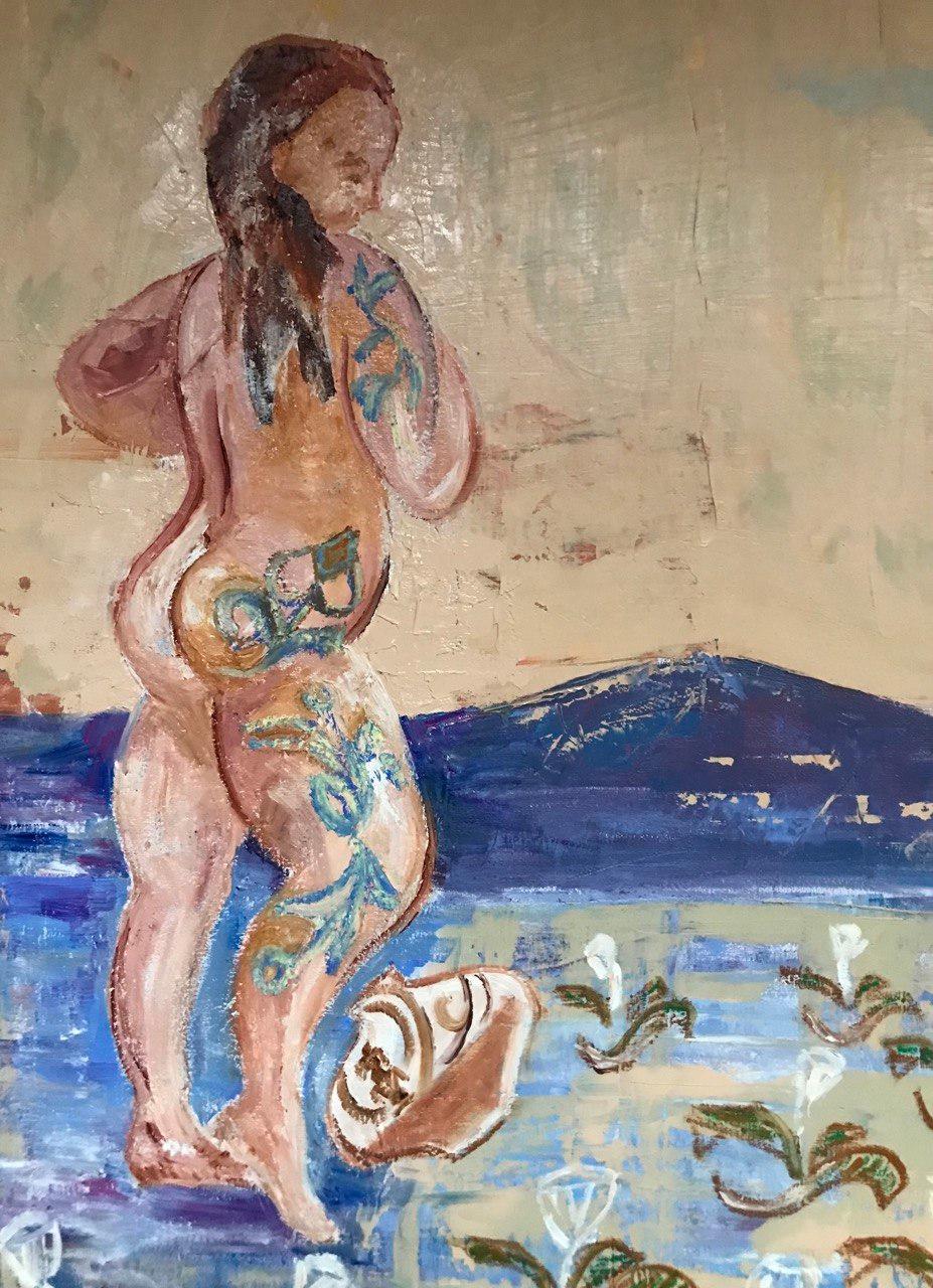 Freie Treppe: Taurianische Segel – Painting von Tetiana Pchelnykova