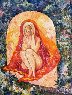 In Shelter Under Protection, original painting by Tetiana Pchelnykova