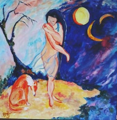 Intersticio de mundos, pintura original figurativa de Tetiana Pchelnykova