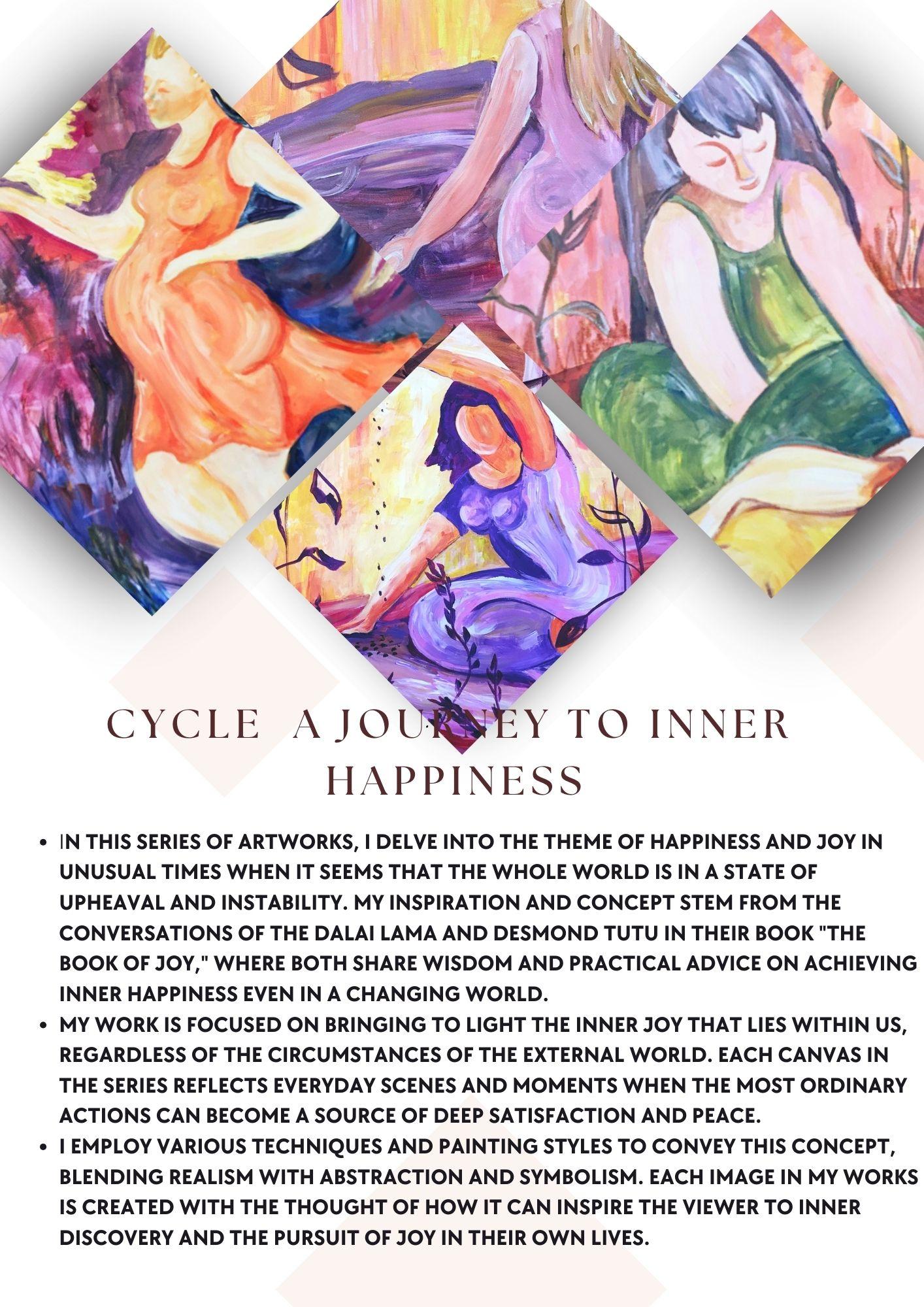 Sisters' Embrace, Happiness Series: Journey to Inner Peace Originalgemälde im Angebot 9