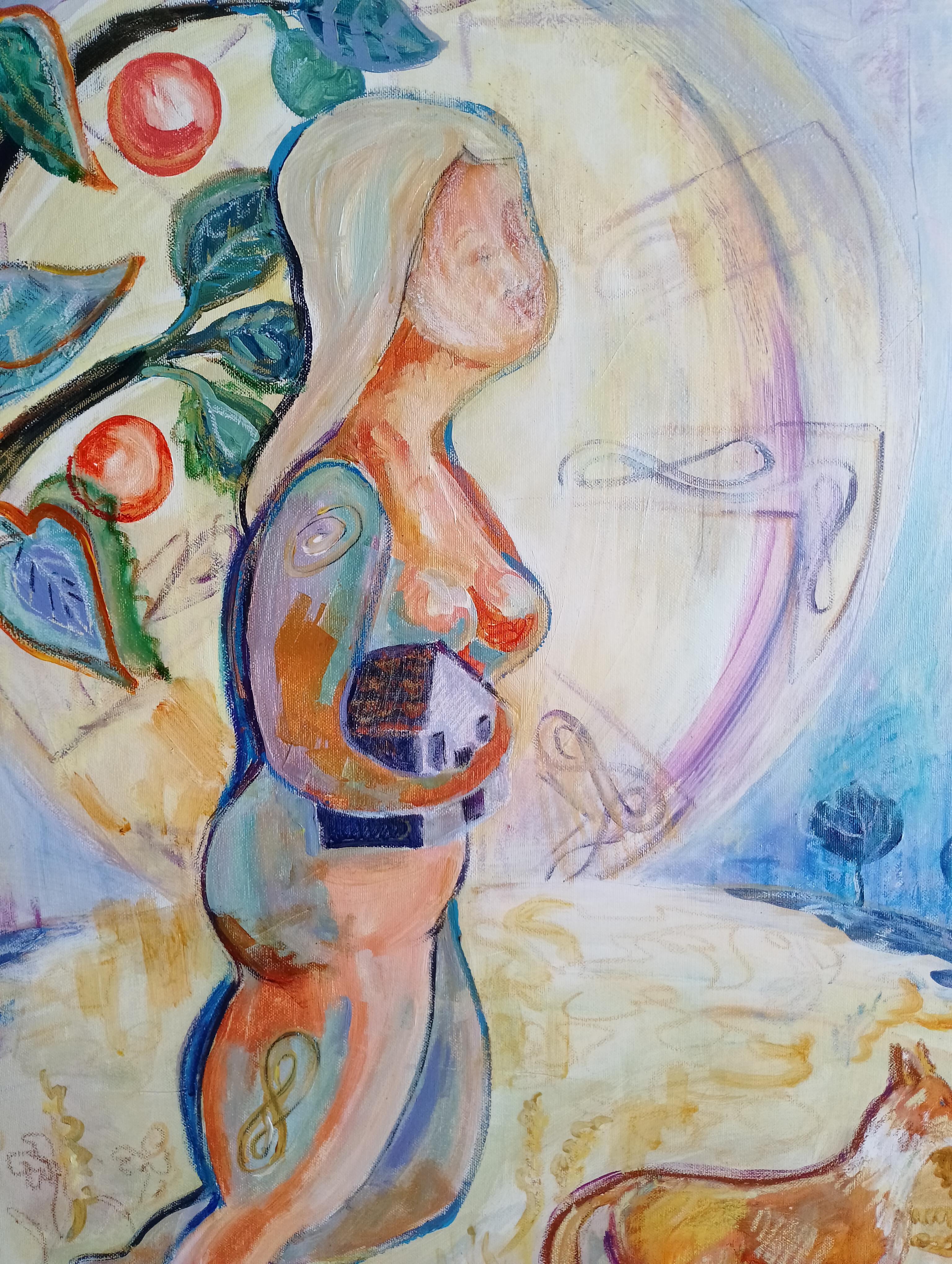 Journey to the Inner Abode, Figurative original painting by Tetiana Pchelnykova For Sale 1