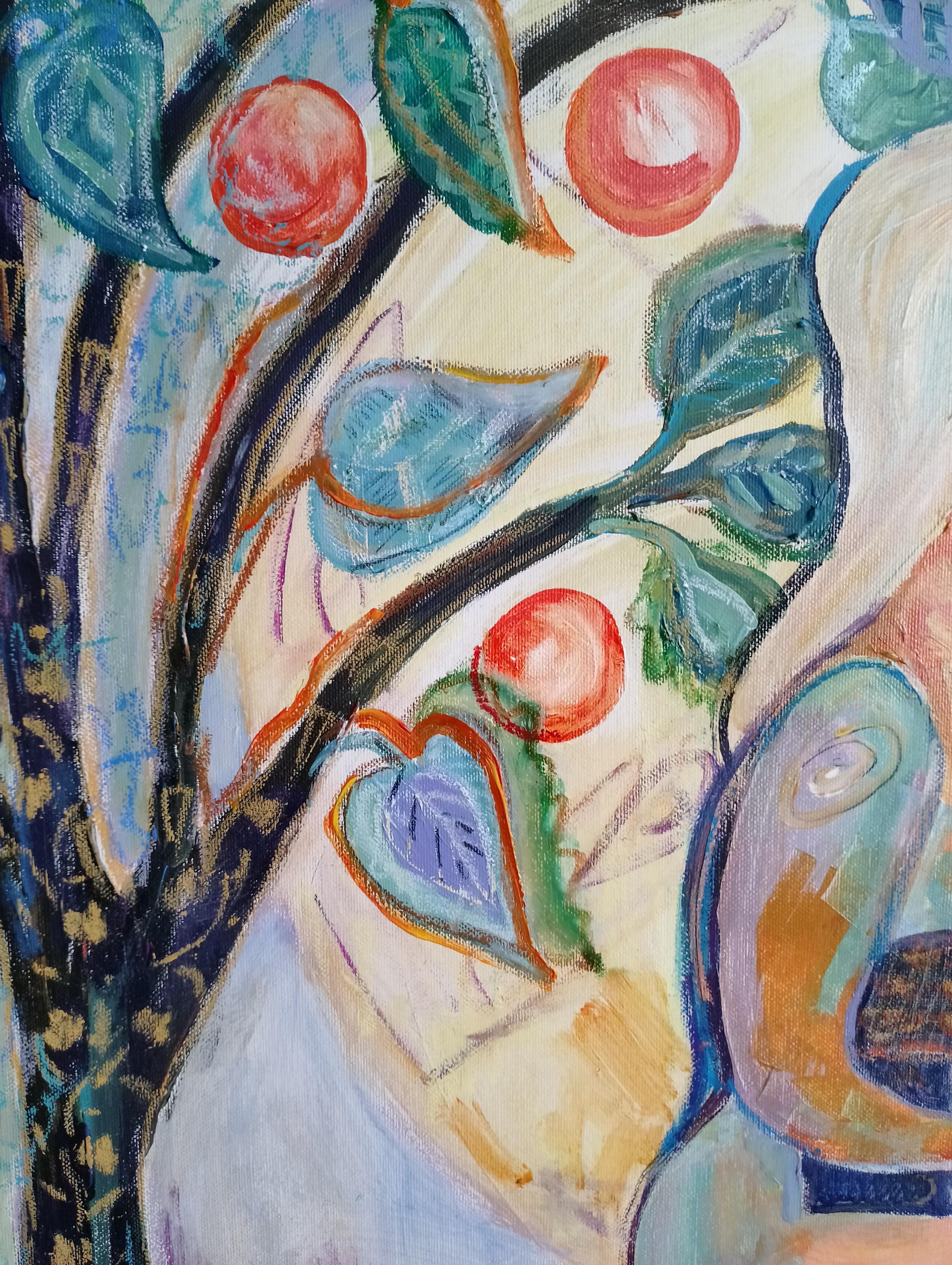 Viaje a la Morada Interior, pintura figurativa original de Tetiana Pchelnykova 2