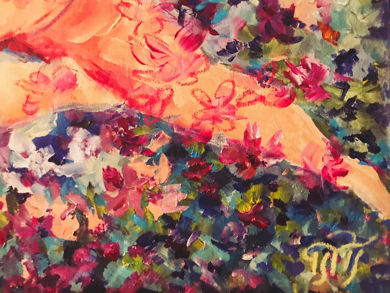 Lullaby in Bloom: Serie „Gardens of Resilience“, Serie  Kunst von Tetiana Pchelnykova im Angebot 15