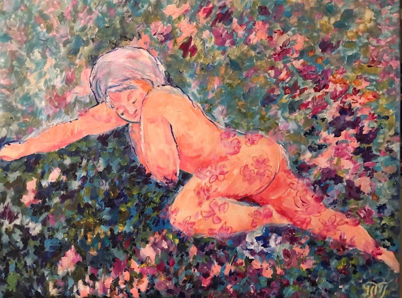 Lullaby in Bloom: Serie „Gardens of Resilience“, Serie  Kunst von Tetiana Pchelnykova im Angebot 1