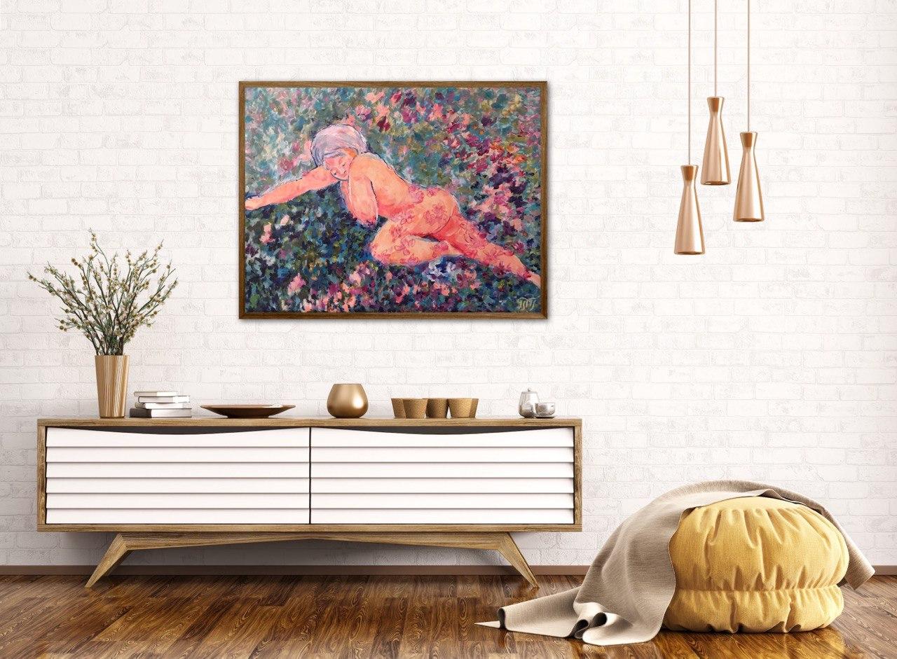 Lullaby in Bloom: Serie „Gardens of Resilience“, Serie  Kunst von Tetiana Pchelnykova im Angebot 6