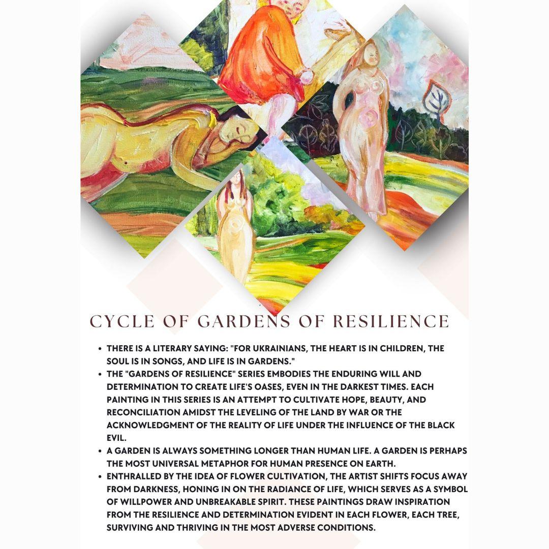 My kitten „Gardens of Resilience“-Serie, Originalkunst von Tetiana Pchelnykova im Angebot 14