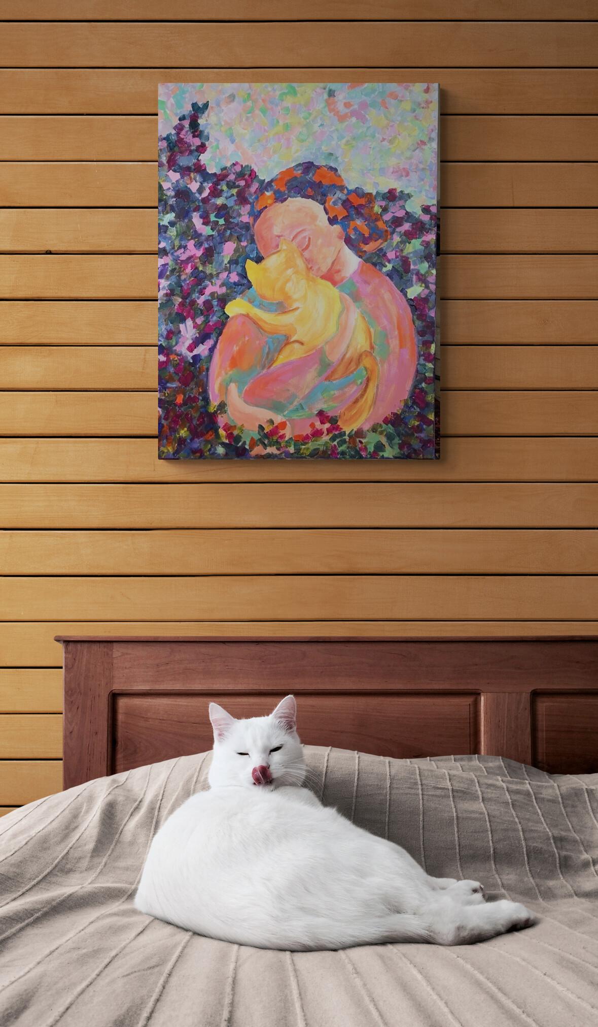 My Ray of Hope série Gardens of Resilience, peinture originale en vente 3