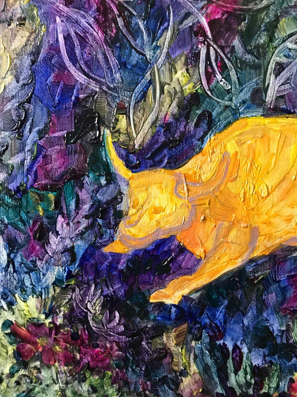 Peinture originale du taureau mythique Bull de Tetiana Pchelnykova en vente 2