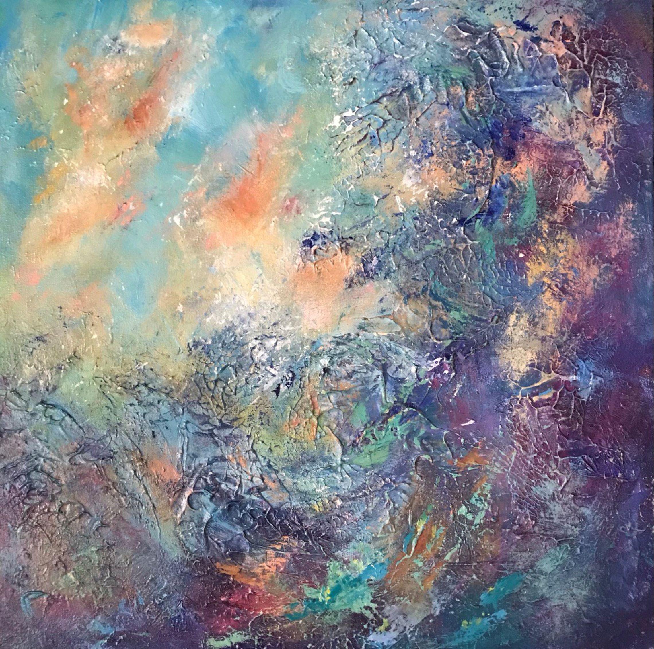 Abstract Painting de Tetiana Pchelnykova - Océano. Pintura Profundidades de la Libertad