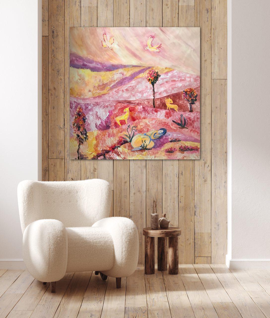 Peaceful Slumber, Silence Series original painting by Tetiana Pchelnykova For Sale 2