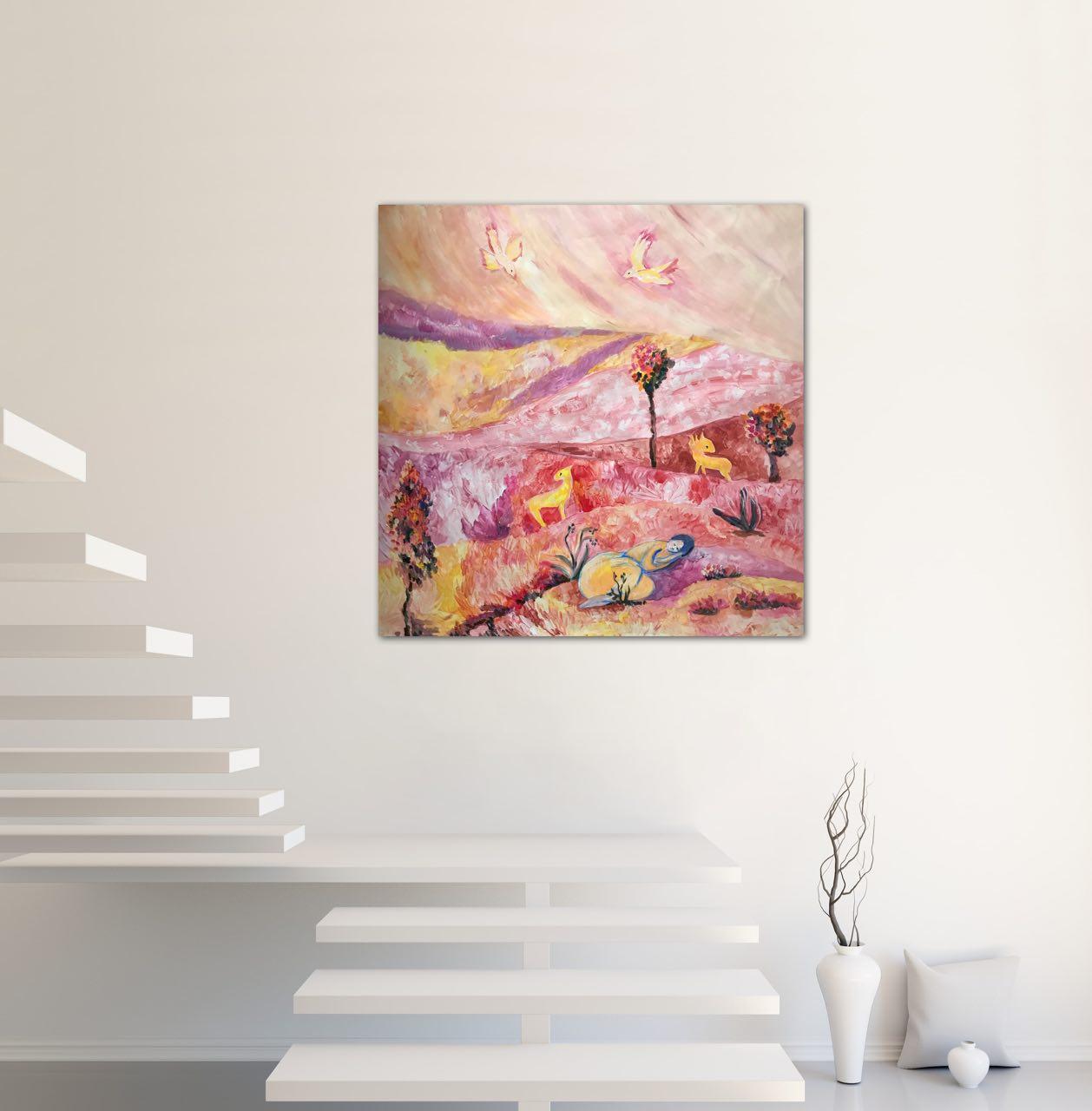 Peaceful Slumber, Silence Series original painting by Tetiana Pchelnykova For Sale 3
