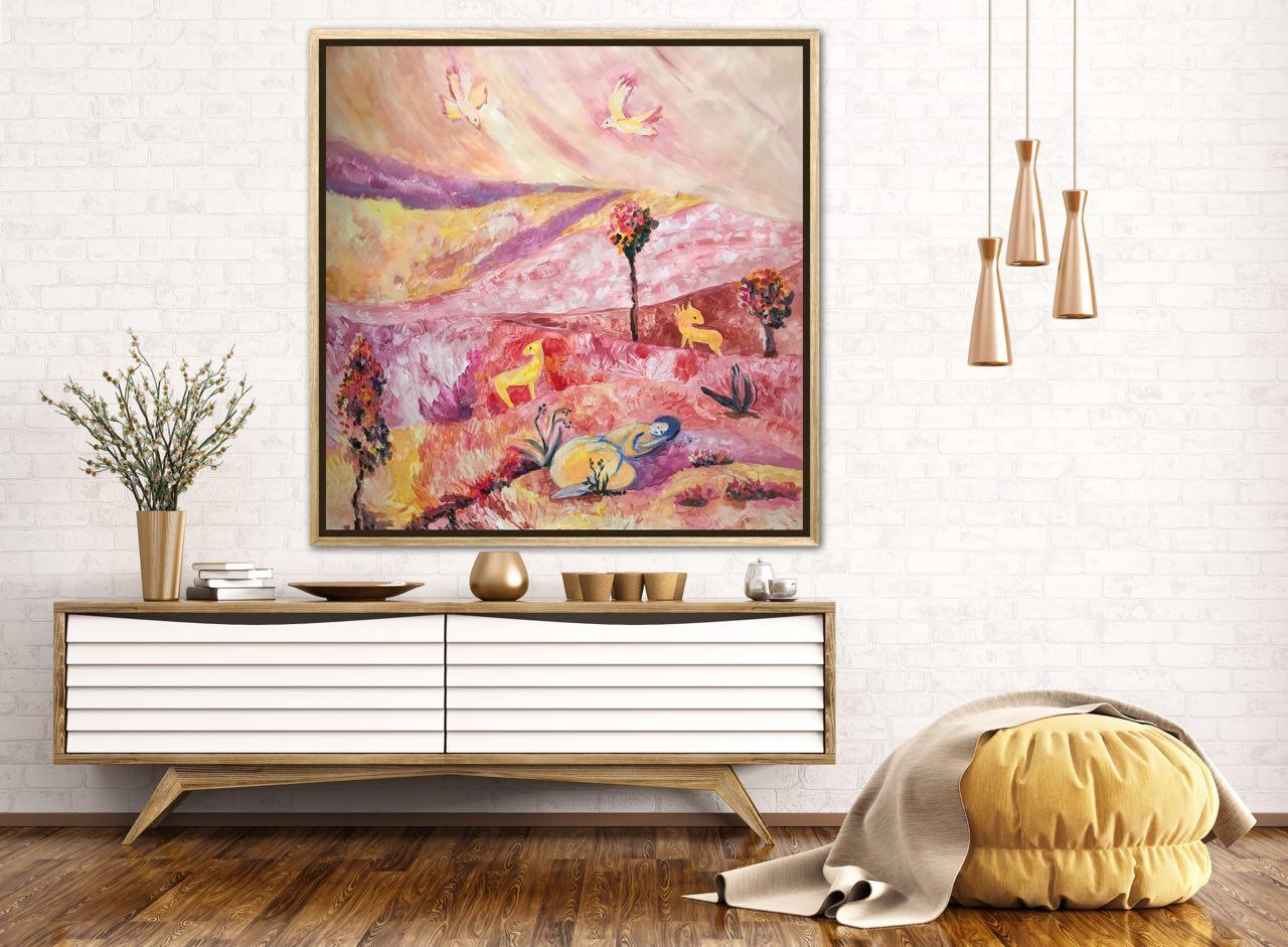 Peaceful Slumber, Silence Series original painting by Tetiana Pchelnykova For Sale 5