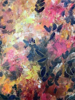 Red-haired girl, "Gardens of Resilience" series original oil painting