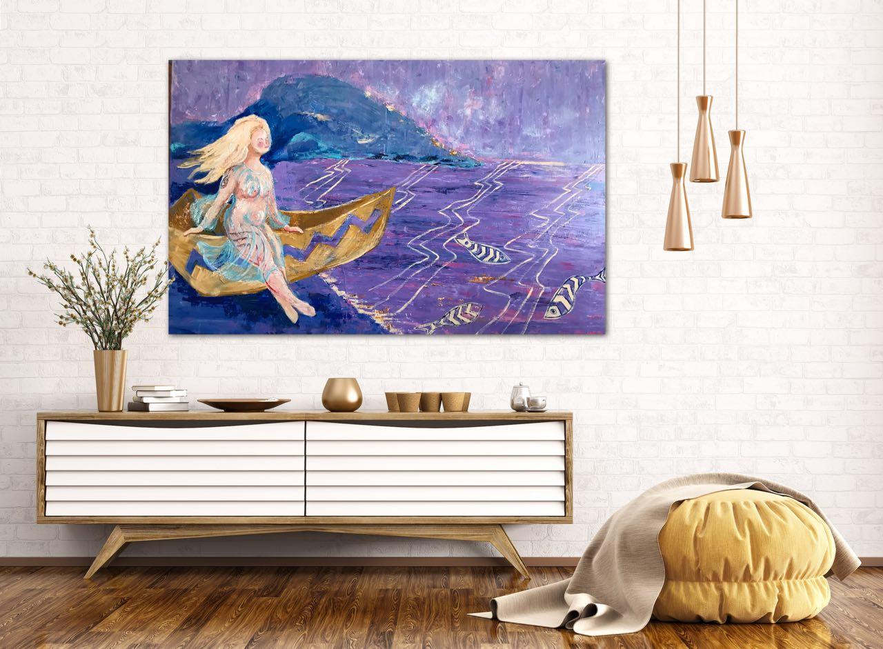 Scythian Sea, Cycle of Being original oil painting For Sale 7