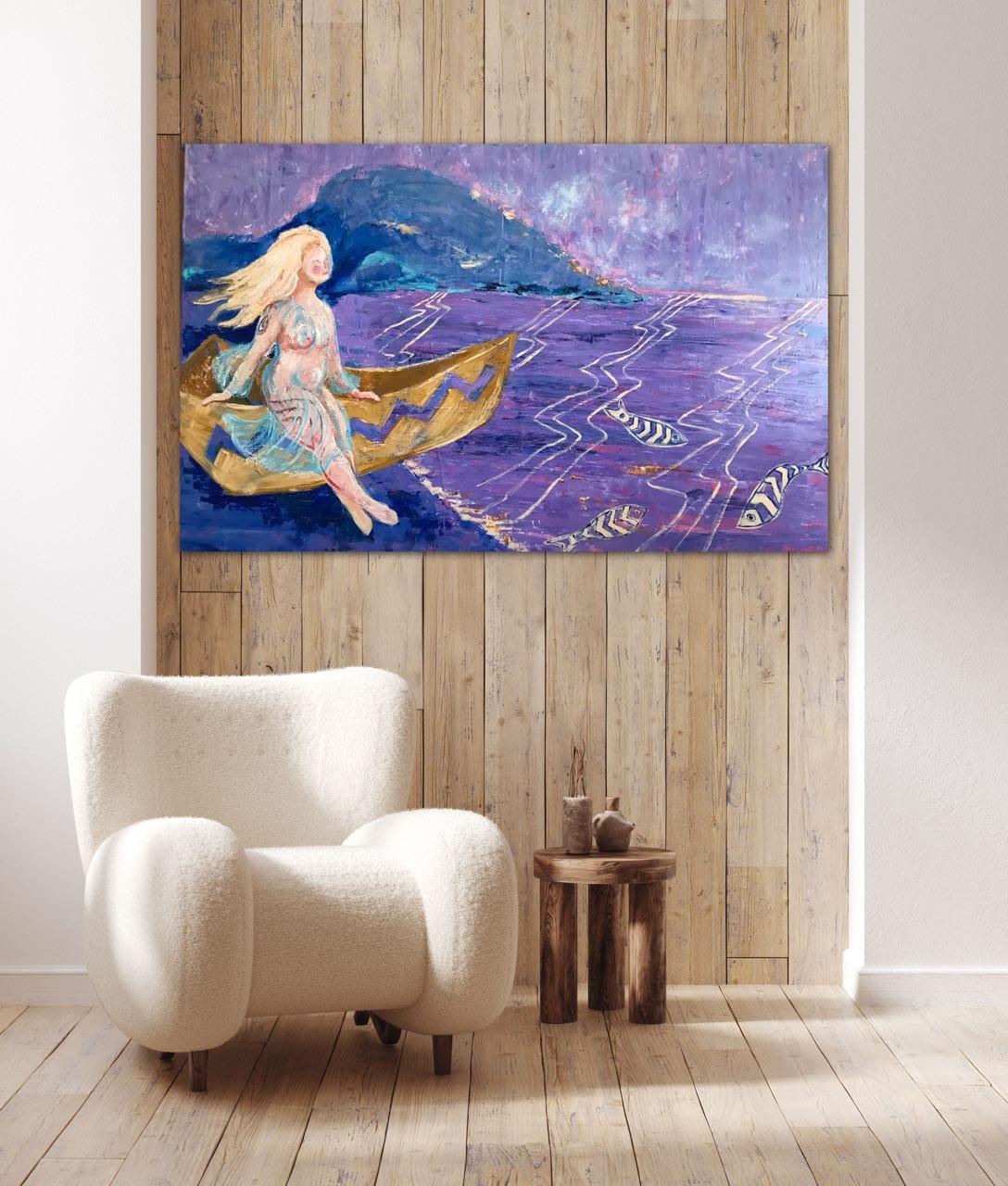 Scythian Sea, Cycle of Being original oil painting For Sale 10