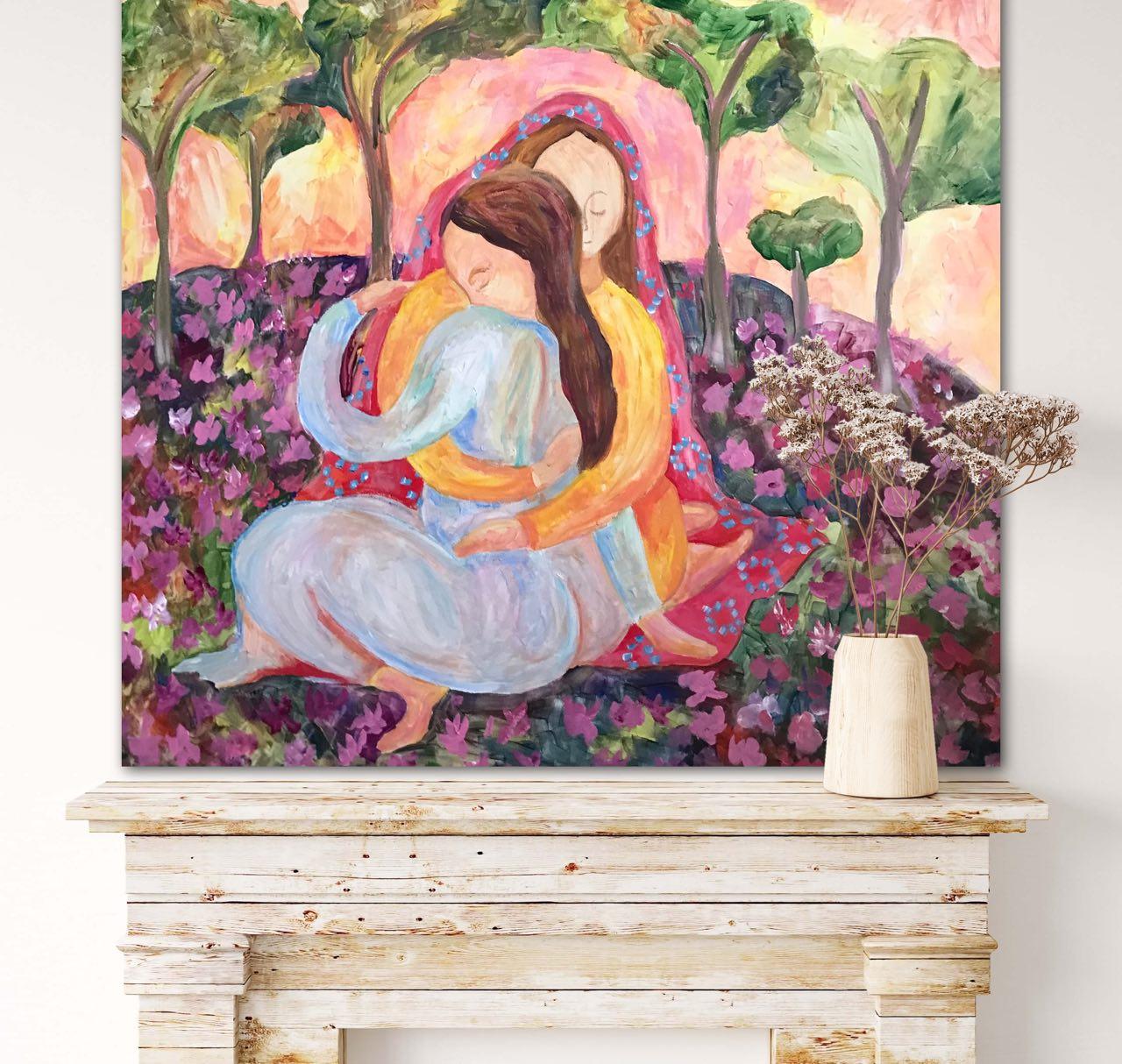 Sister, we are under the protection of our garden by Tetiana Pchelnykova For Sale 9