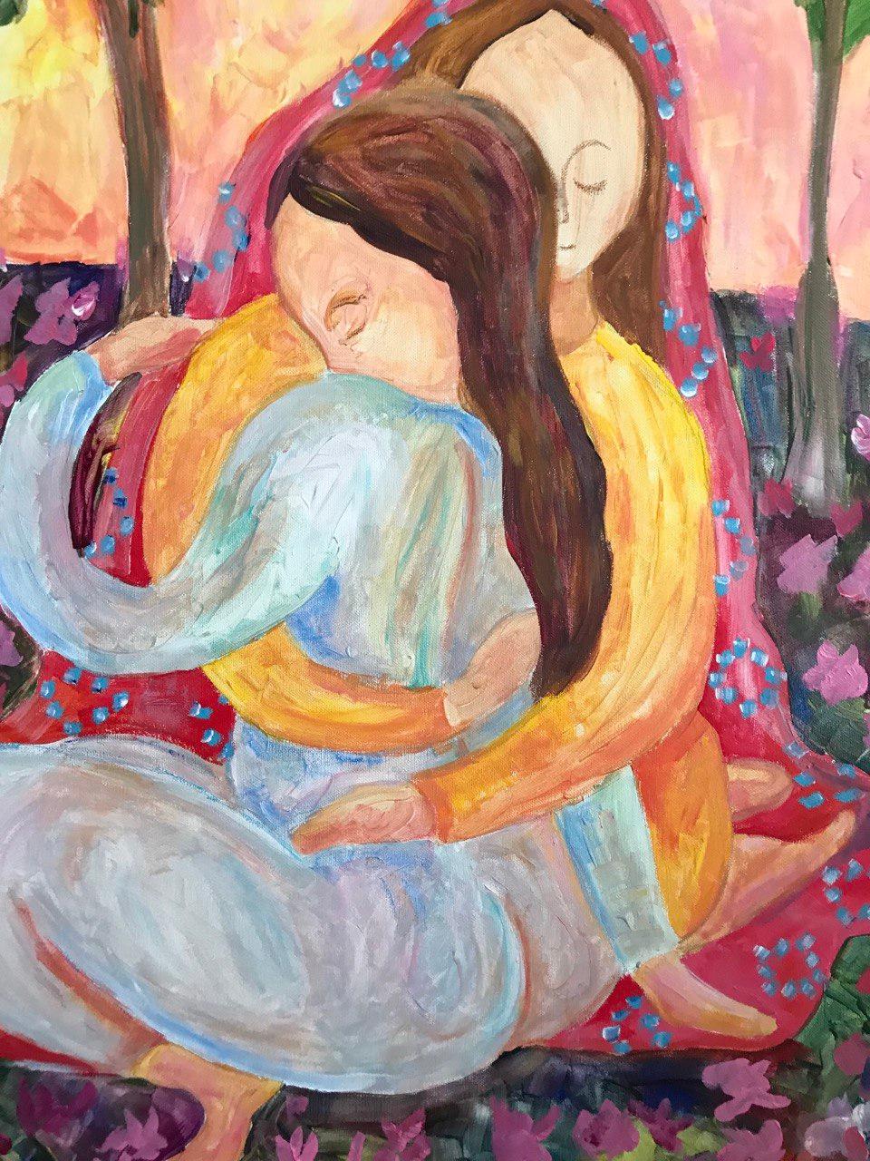 Sister, we are under the protection of our garden by Tetiana Pchelnykova For Sale 4