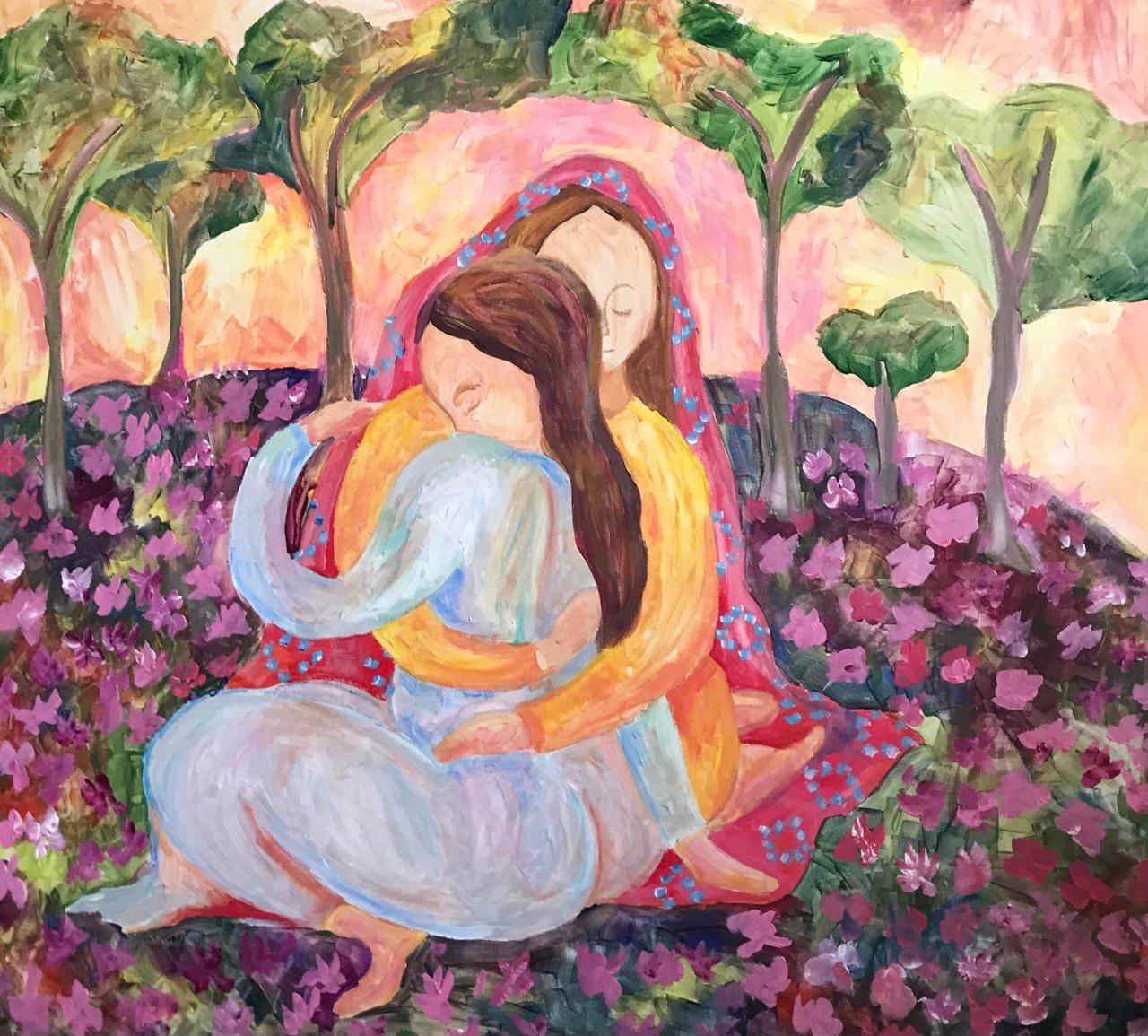 Sister, we are under the protection of our garden by Tetiana Pchelnykova